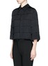 Front View - Click To Enlarge - STELLA MCCARTNEY - 'Tatiana' tiered fringe cropped silk shirt