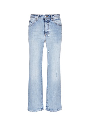 Main View - Click To Enlarge - ALEXANDER MCQUEEN - Pocket fade distressed boyfriend jeans