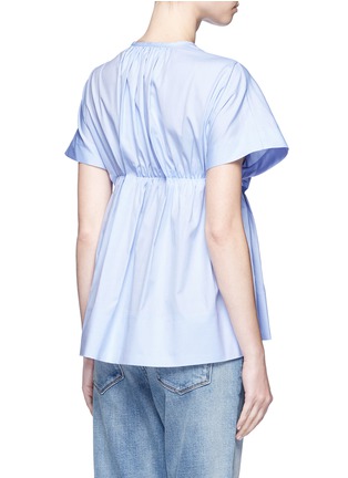 Back View - Click To Enlarge - VICTORIA, VICTORIA BECKHAM - Gathered empire waist poplin top