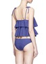 Back View - Click To Enlarge - LISA MARIE FERNANDEZ - 'Imaan' tiered ruffle crepe bikini set