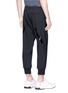 Back View - Click To Enlarge - NEIL BARRETT - Tape trim cropped jogging pants