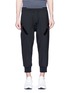 Main View - Click To Enlarge - NEIL BARRETT - Tape trim cropped jogging pants