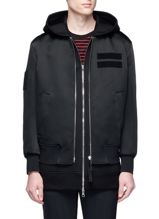 Main View - Click To Enlarge - NEIL BARRETT - Two-in-one bomber jacket and sleeveless vest