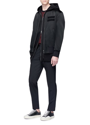 Figure View - Click To Enlarge - NEIL BARRETT - Two-in-one bomber jacket and sleeveless vest