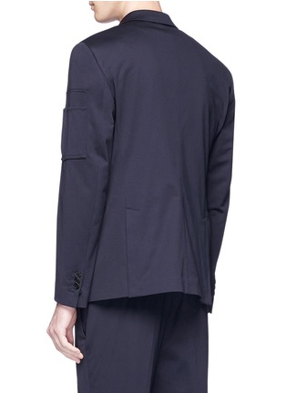 Back View - Click To Enlarge - NEIL BARRETT - Sleeve zip pocket blazer