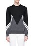 Main View - Click To Enlarge - NEIL BARRETT - 'New Modernist' panel Merino wool sweater