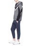 Figure View - Click To Enlarge - NEIL BARRETT - 'New Modernist' panel neoprene zip hoodie