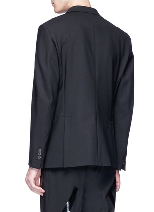 Back View - Click To Enlarge - NEIL BARRETT - Peaked lapel slim fit blazer