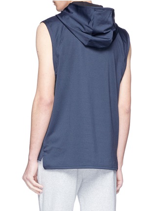 Back View - Click To Enlarge - THE UPSIDE - 'PS' logo print sleeveless hoodie