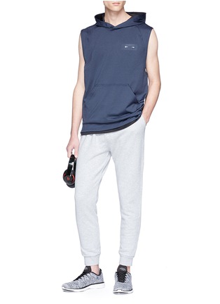 Figure View - Click To Enlarge - THE UPSIDE - 'PS' logo print sleeveless hoodie