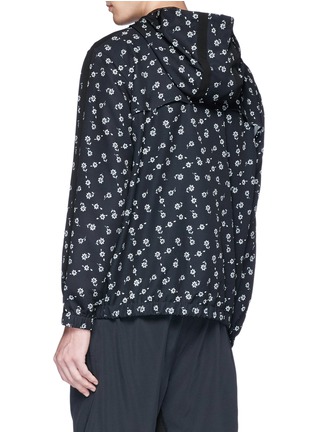 Back View - Click To Enlarge - THE UPSIDE - Floral print zip hoodie