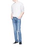 Figure View - Click To Enlarge - J BRAND - 'Tyler' slim fit ripped jeans
