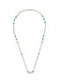 Main View - Click To Enlarge - SAMUEL KUNG - Diamond jadeite 18k white gold bow pendant necklace