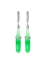 Main View - Click To Enlarge - SAMUEL KUNG - Diamond jadeite 18k white gold drop earrings