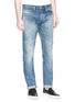 Front View - Click To Enlarge - DENHAM - 'Razor' ripped selvedge jeans