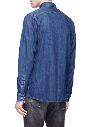 Back View - Click To Enlarge - DENHAM - 'Standard' washed denim shirt
