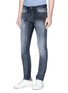 Front View - Click To Enlarge - DENHAM - 'Razor' washed slim fit jeans