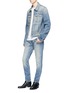 Figure View - Click To Enlarge - HELMUT LANG - 'Mr. 87' bleached jeans