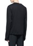 Back View - Click To Enlarge - HELMUT LANG - Cutout collar sweatshirt