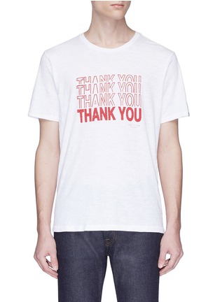 Main View - Click To Enlarge - RAG & BONE - 'Thank You' slogan print T-shirt