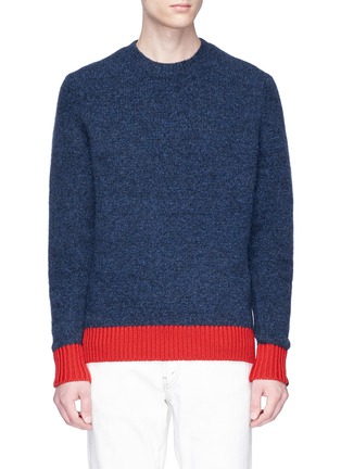 Main View - Click To Enlarge - RAG & BONE - 'Charles' colourblock Merino wool blend sweater