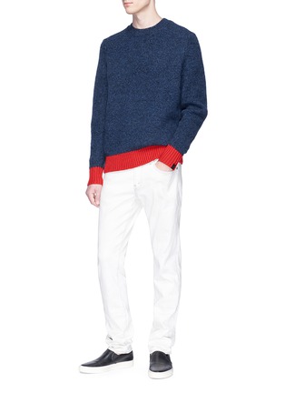 Figure View - Click To Enlarge - RAG & BONE - 'Charles' colourblock Merino wool blend sweater