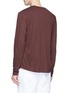 Back View - Click To Enlarge - THEORY - Modal-alpaca long sleeve T-shirt