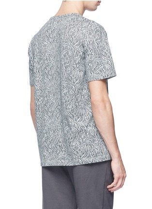 Back View - Click To Enlarge - THEORY - Palm jacquard T-shirt