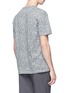 Back View - Click To Enlarge - THEORY - Palm jacquard T-shirt