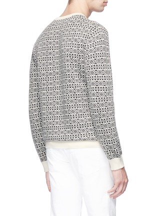 Back View - Click To Enlarge - THEORY - 'Degars C' Fair Isle jacquard cashmere sweater