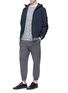 Figure View - Click To Enlarge - THEORY - Fleece-lined cropped sweatpants
