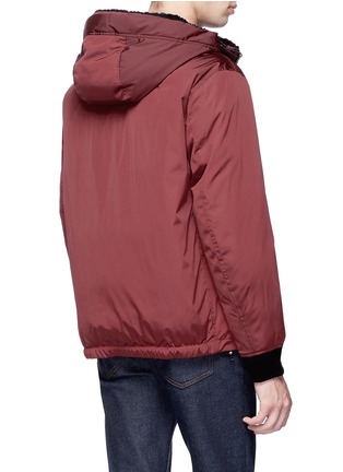 Back View - Click To Enlarge - THEORY - 'Montrose' reversible down padded bomber jacket