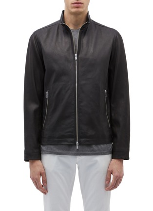 Main View - Click To Enlarge - THEORY - 'Morvek L' sheepskin leather jacket