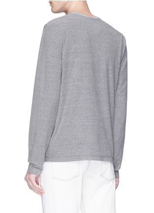 Back View - Click To Enlarge - JAMES PERSE - Micro stripe long sleeve T-shirt