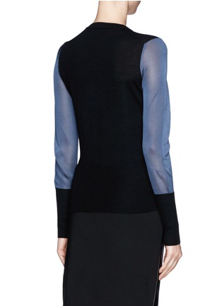 Back View - Click To Enlarge - RAG & BONE - 'Marissa' Colourblock Sweater