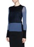 Front View - Click To Enlarge - RAG & BONE - 'Marissa' Colourblock Sweater