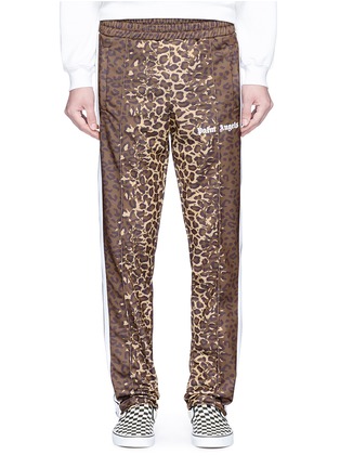 Main View - Click To Enlarge - PALM ANGELS - Leopard print track pants