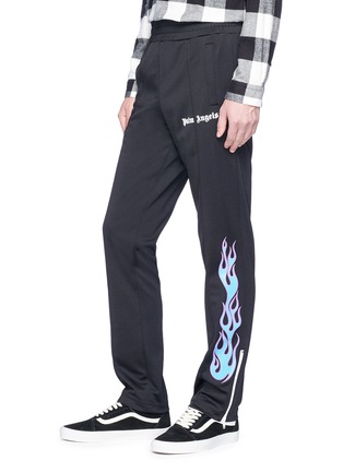 Detail View - Click To Enlarge - PALM ANGELS - Flame print track pants