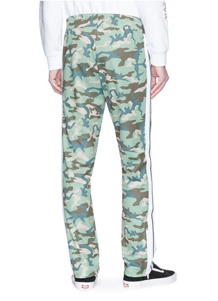 Back View - Click To Enlarge - PALM ANGELS - Camouflage print track pants