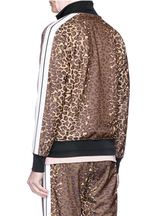 Back View - Click To Enlarge - PALM ANGELS - Leopard print track jacket