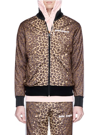 Main View - Click To Enlarge - PALM ANGELS - Leopard print track jacket