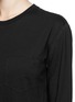 Detail View - Click To Enlarge - T BY ALEXANDER WANG - Chest pocket split side T-shirt