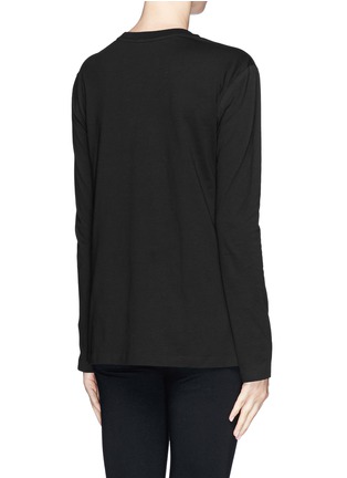 Back View - Click To Enlarge - T BY ALEXANDER WANG - Chest pocket split side T-shirt