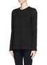 Front View - Click To Enlarge - T BY ALEXANDER WANG - Chest pocket split side T-shirt