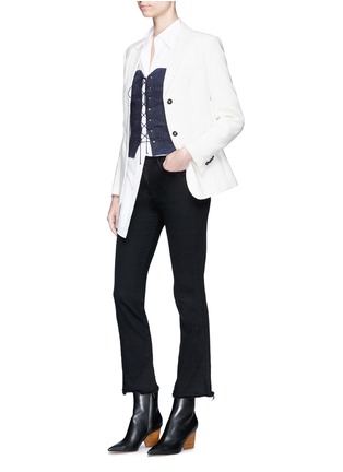 Figure View - Click To Enlarge - BYT - Cutout back blazer