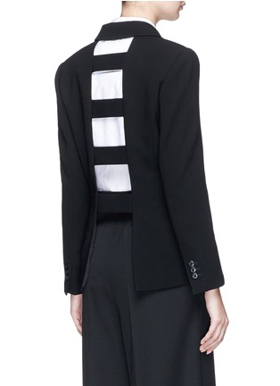 Back View - Click To Enlarge - BYT - Cutout back blazer