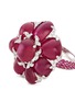 Detail View - Click To Enlarge - LC COLLECTION JEWELLERY - Diamond ruby 18k white gold floral ring