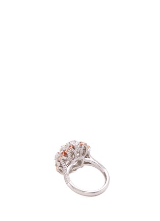 Detail View - Click To Enlarge - LC COLLECTION JEWELLERY - Diamond cluster 18k white gold ring