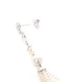Detail View - Click To Enlarge - LC COLLECTION JEWELLERY - Diamond opal 18k white gold pearl tassel drop earrings