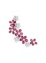 Main View - Click To Enlarge - LC COLLECTION JEWELLERY - Diamond ruby 18k white gold floral brooch